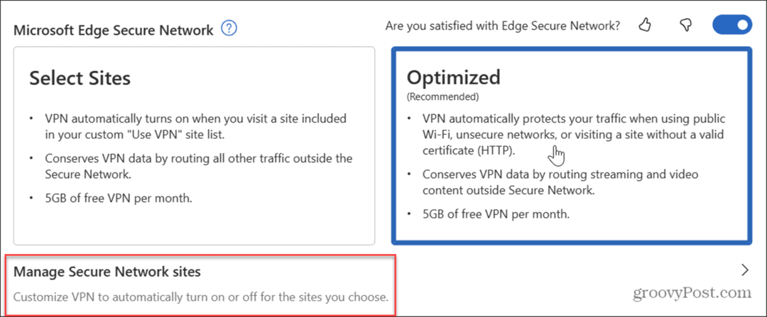 Utilizați Microsoft Edge VPN