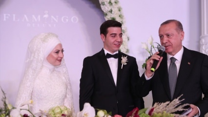Președintele Erdogan a fost martor la nunta de la Kayseri