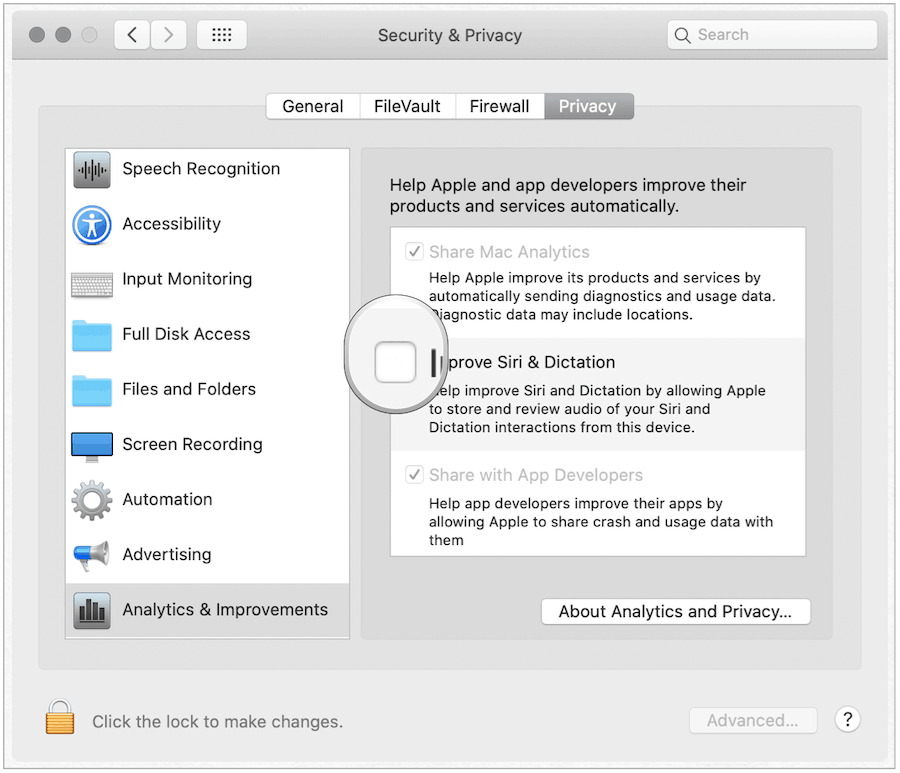 Siri Opt-Out pe Mac