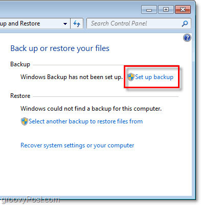 Windows 7 Backup - configurați backup