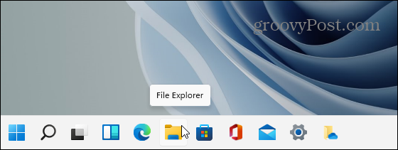 Pictogramă Explorer fișier Windows 11 Bara de activități