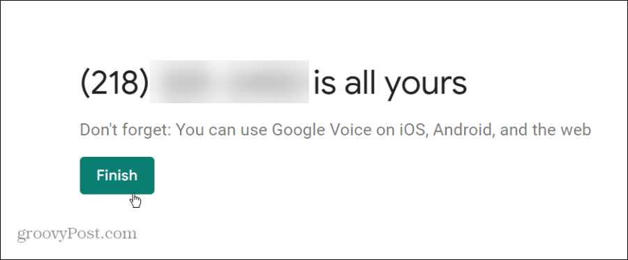 Numărul dvs. Google Voice