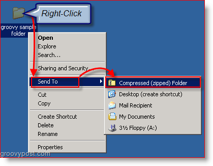 Comprimați fișierele și folderele folosind Windows XP