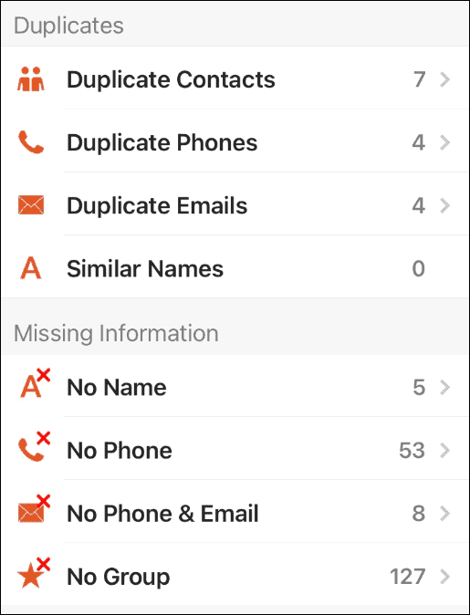 Contacts Pro șterge contactele duplicate de pe iPhone