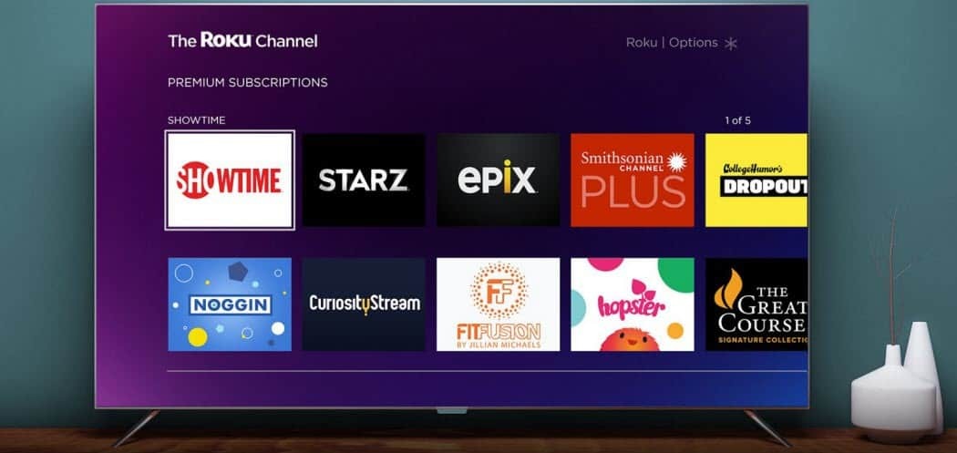 Canalul Roku adaugă abonamente de servicii de streaming premium