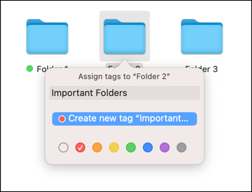 Crearea unei noi etichete de folder Mac