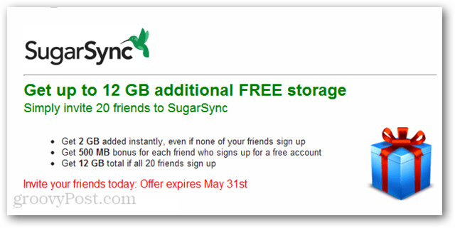 SugarSync: Obțineți spațiu gratuit de până la 12 GB până la 31 mai