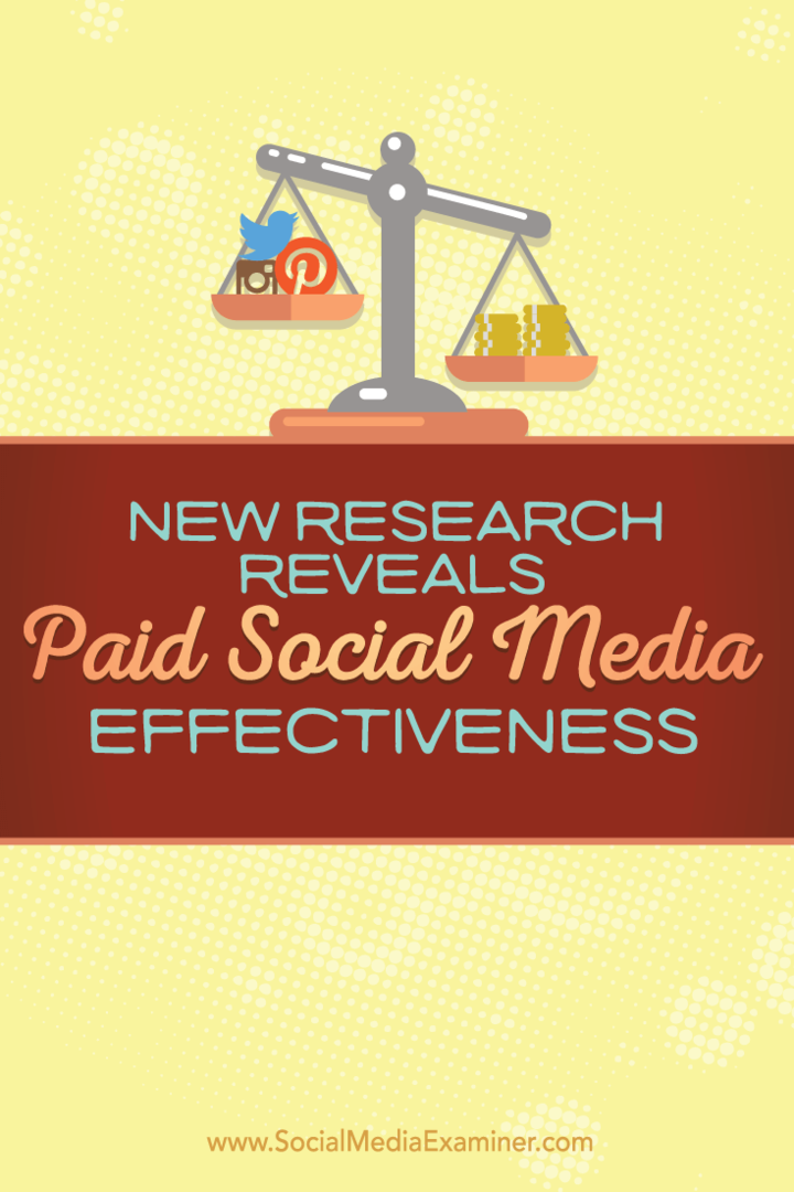 Noile cercetări relevă eficacitatea plătită a rețelelor sociale: examinatorul rețelelor sociale