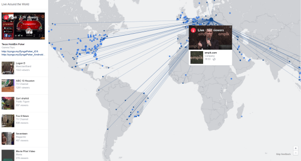 harta interactivă live pe facebook