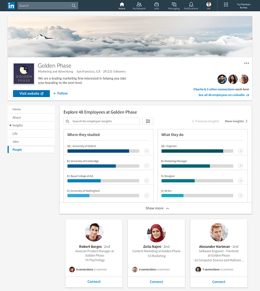 LinkedIn a lansat mai multe funcții noi pentru a ajuta membrii să se conecteze cu companiile de care țin.