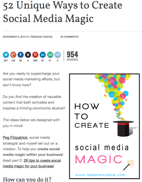 52 de modalități unice de a crea magie pe social media