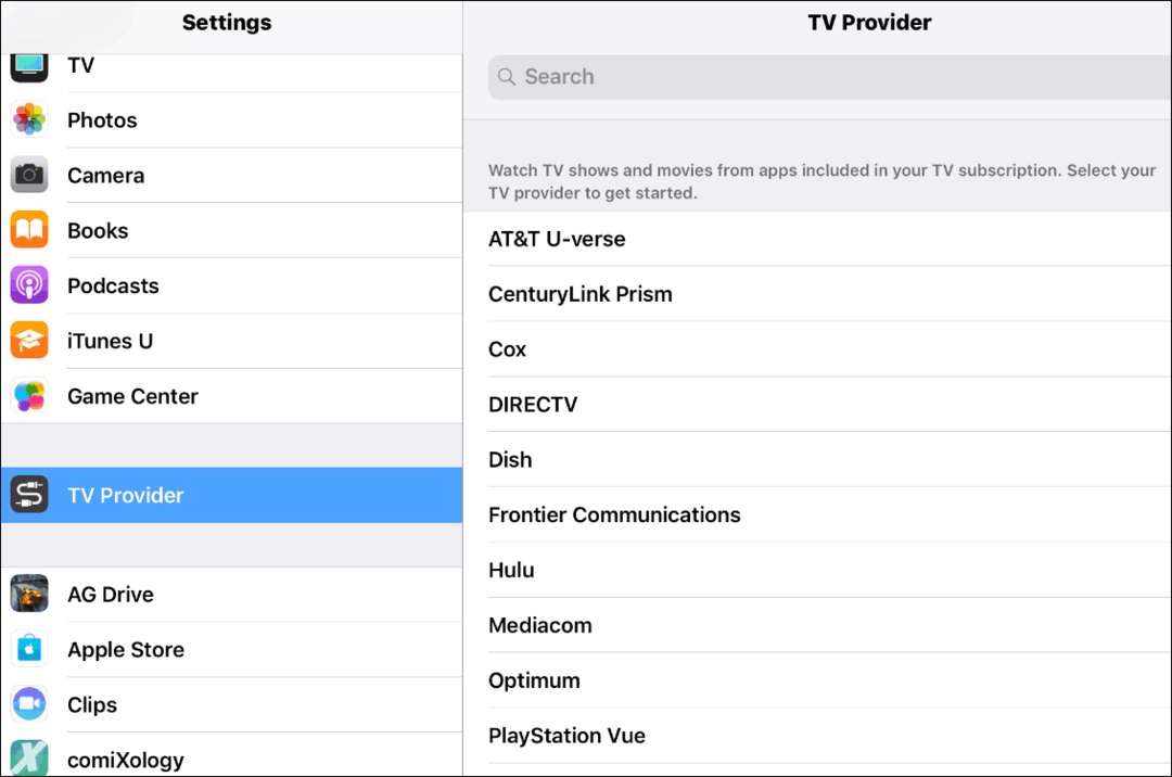Ce este furnizorul TV pe iOS și cum îl folosesc?