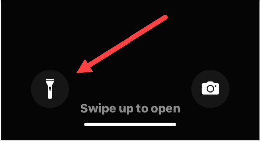 butonul lanternă ecran de blocare iphone