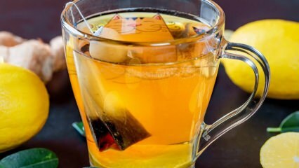 Amestec de ceai verde și apă minerală, care este ușor de slăbit
