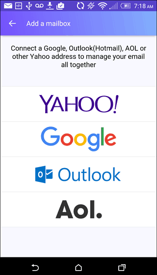 Aplicația Yahoo