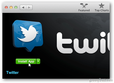 Aplicația oficială pentru Twitter OS X