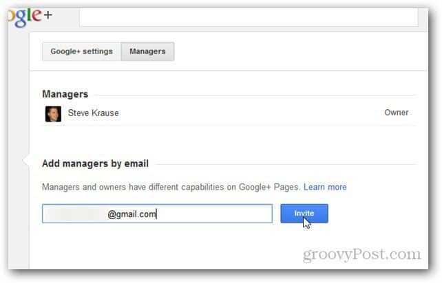Cum să adăugați un administrator sau un manager la o pagină Google+
