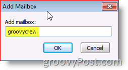Screenshot Outlook 2010 adaugă căsuță poștală