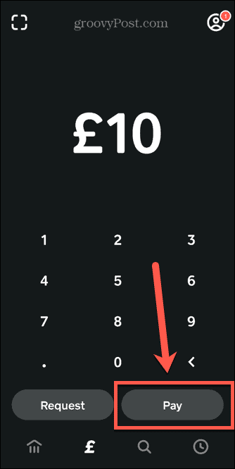 butonul de plată a aplicației în numerar