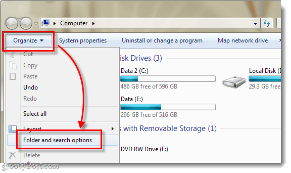 Cum să afișați fișiere și foldere ascunse în Windows 7