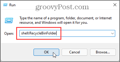 Deschideți folderul Coș de reciclare în Windows 11