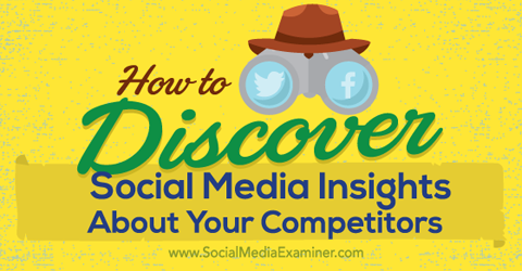 descoperiți informații despre social media despre concurenții dvs.