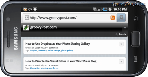 galaxy samsung vizualizare internet browser groovypost în vedere peisaj