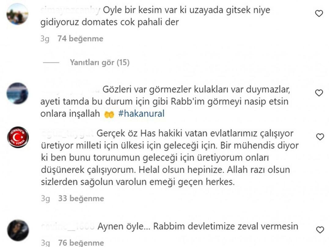 Comentarii la postarea lui Hakan Ural