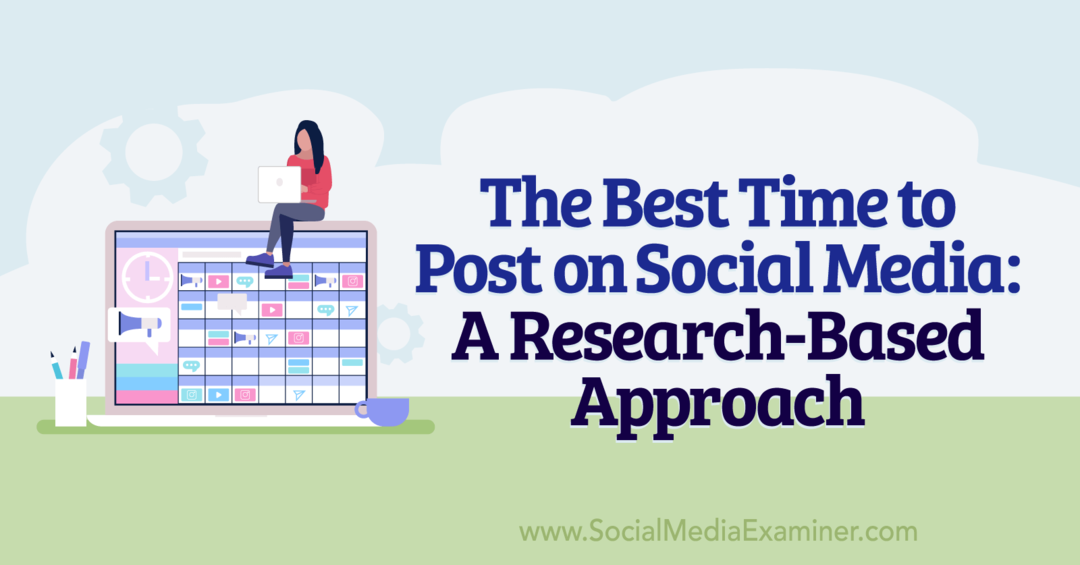 Cel mai bun moment pentru a posta pe rețelele sociale: o abordare bazată pe cercetare de Anna Sonnenberg