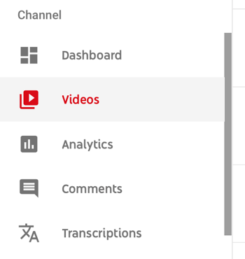 Cum să utilizați o serie video pentru a vă dezvolta canalul YouTube, opțiunea din meniu pentru a selecta un anumit videoclip YouTube pentru a vizualiza datele analitice