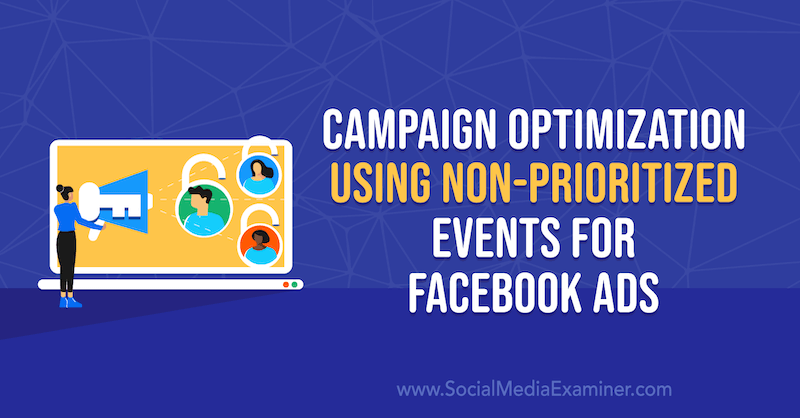 Optimizarea campaniei folosind evenimente fără prioritate pentru Facebook Ads de Anna Sonnenberg pe Social Media Examiner.