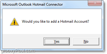 adăugați un cont hotmail la Outlook utilizând instrumentul de conectare