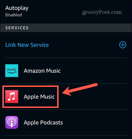 servicii alexa apple music
