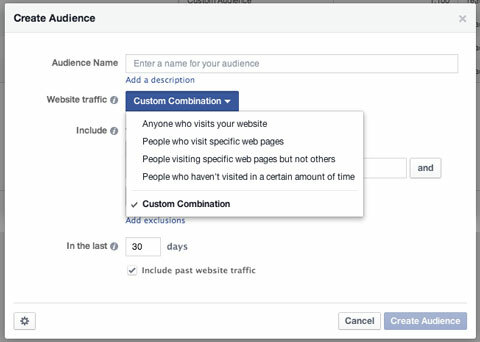 crearea unui public personalizat granular pe Facebook