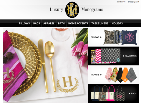 site-ul web de monograme de lux