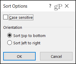 Mai multe opțiuni de sortare în Excel