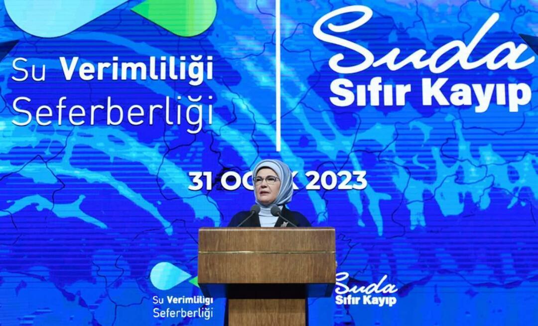 Emine Erdoğan a participat la întâlnirea introductivă „Campania pentru eficiența apei”!