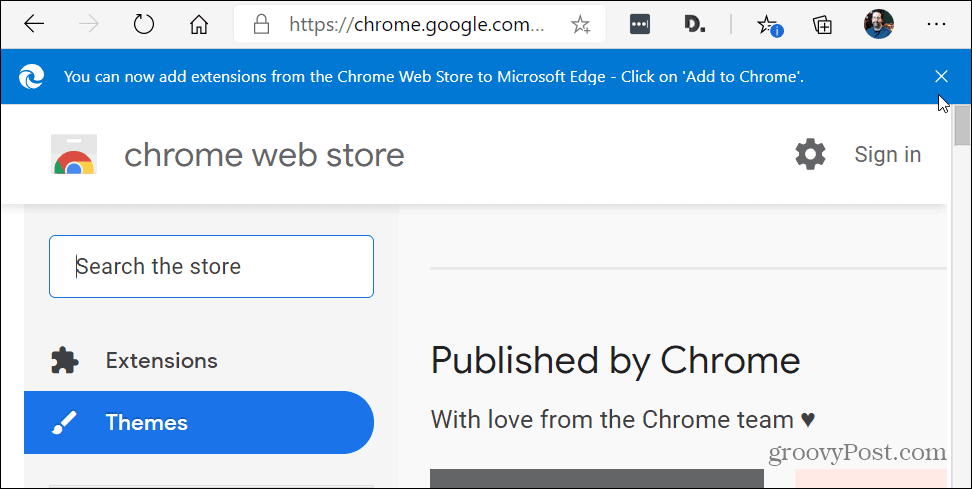 Teme pentru magazinul web Chrome