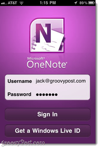 OneNote pentru iPhone (gratuit de la Microsoft)