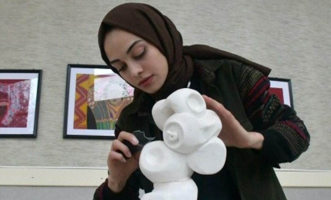 Un premiu de la Ministerul Culturii lui Emine Erdağ, care și-a început călătoria cu pictura și a continuat cu sculptura!
