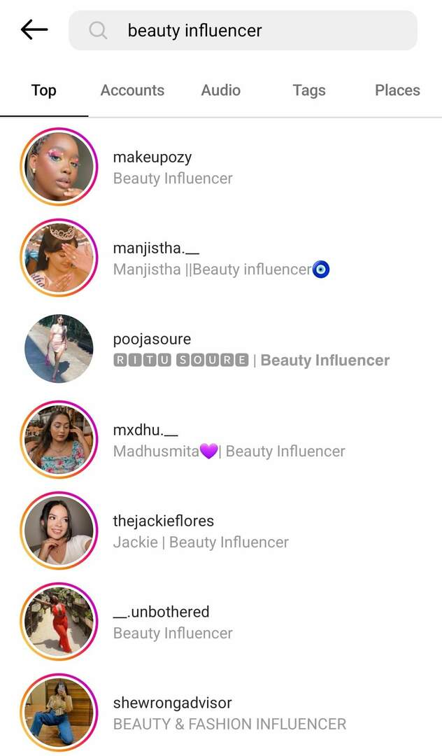cum-să-găsești-parteneri-micro-influenți-pe-instagram-căutare-de-frumuse-influencer-exemplu-1