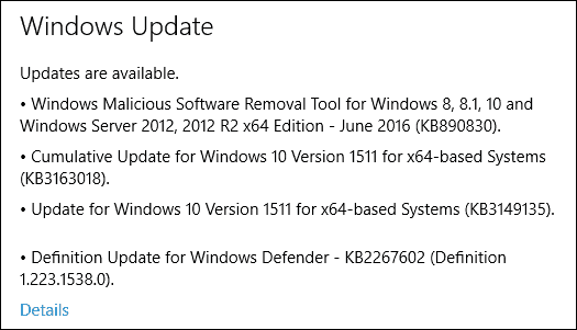 Actualizare PC pentru Windows 10 KB3163018 Construire 10586.420 disponibilă (Prea mobil)