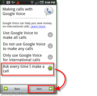 Google Voice pe Android Mobile Config Preferință de utilizare