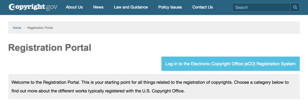 Utilizați portalul de înregistrare de pe Copyright.gov pentru a vă ghida în acest proces.