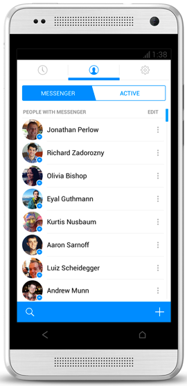 experiență Facebook Messenger pentru Android