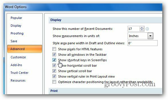 Cum se afișează tastele de comandă rapidă în ScreenTips în Microsoft Word [Sfat rapid]