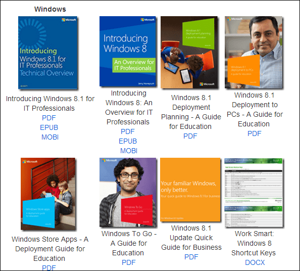 Colecția de cărți electronice Microsoft