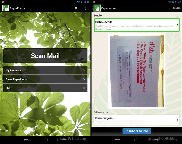 Cum să opriți poștă cu junk cu aplicația mobilă PaperKarma