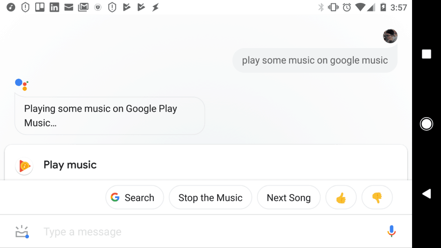 hei google joacă muzică la întâmplare