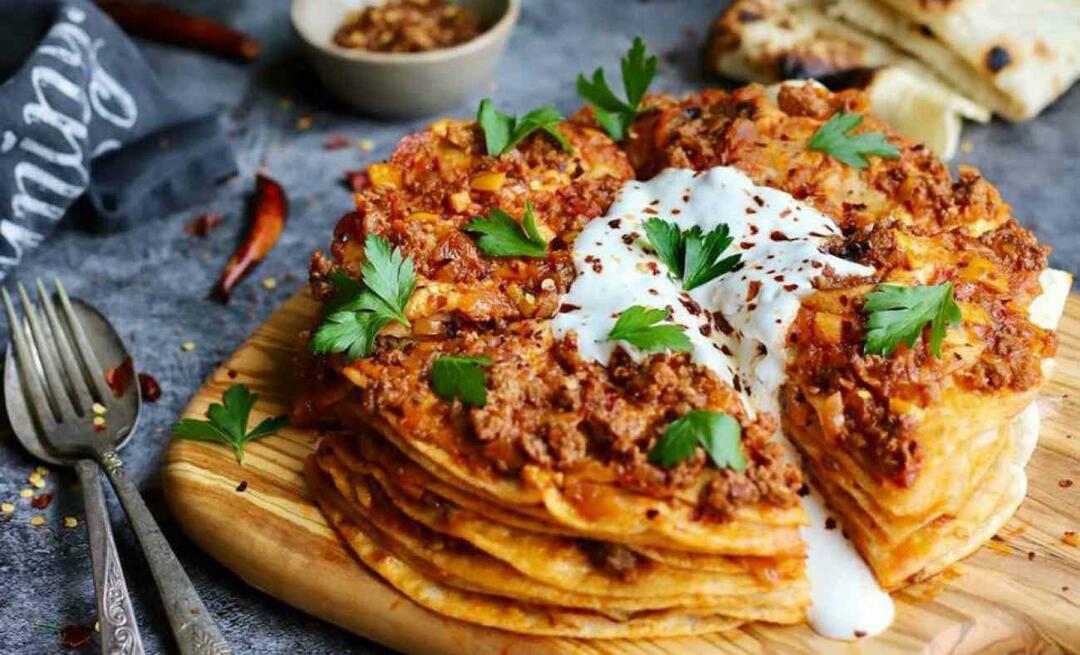 Rețetă de lubrifiere Kayseri din lavash gata preparat! Cum să faci cea mai ușoară lubrifiere Kayseri din lavash?